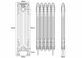 Scroll Cast Iron Radiators